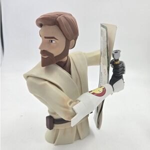 Star Wars Obi-Wan Kenobi Clone Wars Bust Bank Diamond Select Toys Vinyl 2013